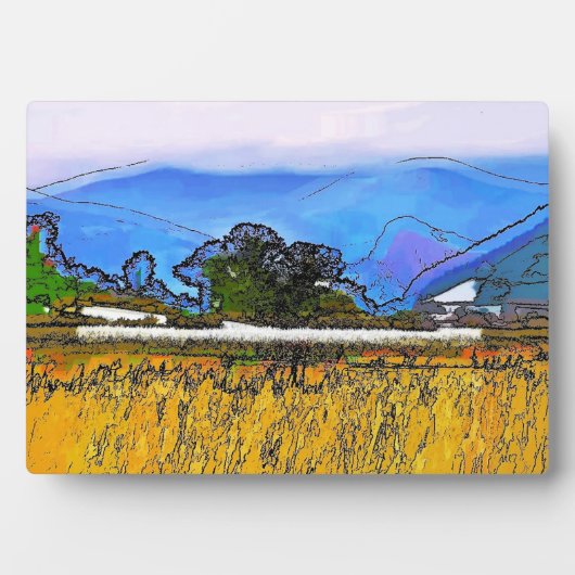 BERGLANDSCHAFT FOTOPLATTE (Vorderseite)