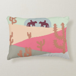 Berglandschaft Gipfel bei Sonnenuntergang auf Pano Dekokissen