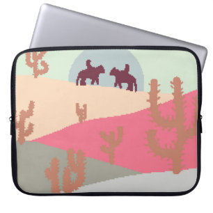 Berglandschaft Gipfel bei Sonnenuntergang auf Pano Laptopschutzhülle