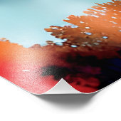 Berglandschaft Herbstsee Inspiriert Fotodruck (Ecke)