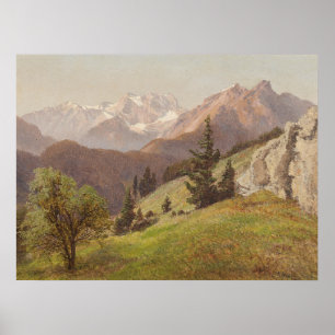 Berglandschaft II von K. Petrides Poster
