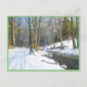 Berglandschaft im Winter Feiertagspostkarte (Vorderseite)