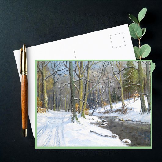 Berglandschaft im Winter Feiertagspostkarte