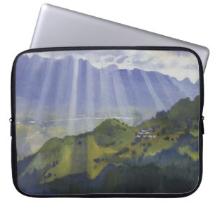 Berglandschaft in der Schweiz (Serebriakova) Laptopschutzhülle