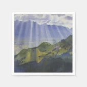 Berglandschaft in der Schweiz (Serebriakova) Serviette (Vorderseite)