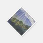 Berglandschaft in der Schweiz (Serebriakova) Serviette (Ecke)