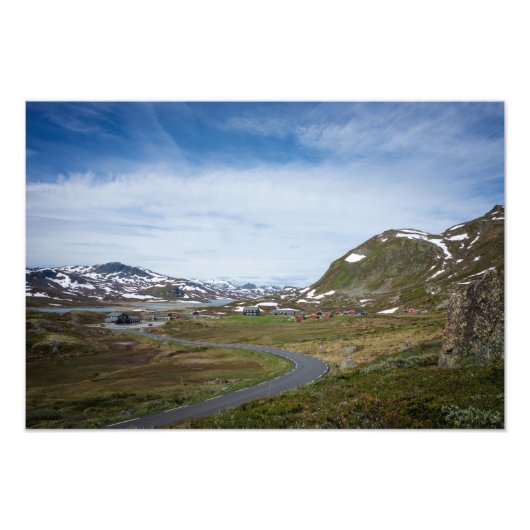 Berglandschaft in Norwegen Foto drucken (Vorne)