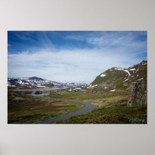 Berglandschaft in Norwegen Poster