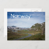 Berglandschaft in Norwegen Postkarte (Vorne/Hinten)
