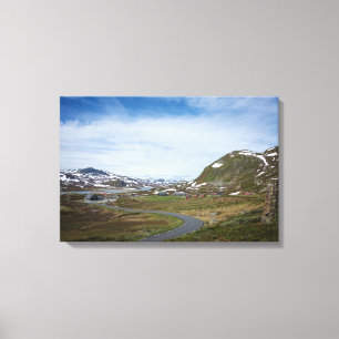 Berglandschaft in norwegischer Leinwand