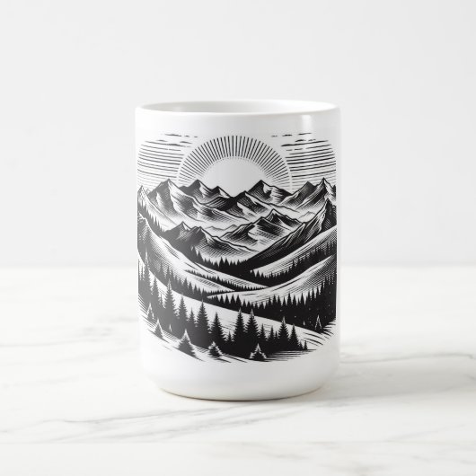 Berglandschaft Kaffeetasse (Mittel)