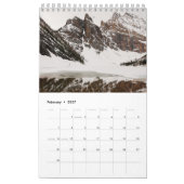 Berglandschaft Klein, weiß Kalender (Feb 2027)