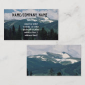 Berglandschaft Kunsthandwerk Visitenkarte Foto (Vorne/Hinten)