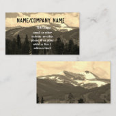 Berglandschaft Kunsthandwerk Visitenkarte Foto (Vorne/Hinten)