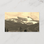 Berglandschaft Kunsthandwerk Visitenkarte Foto (Rückseite)