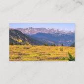 Berglandschaft Kunsthandwerk Visitenkarte Foto (Rückseite)