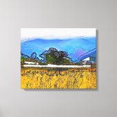 BERGLANDSCHAFT LEINWANDDRUCK (Vorderseite)