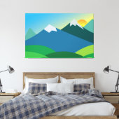 Berglandschaft Leinwanddruck (Insitu (Schlafzimmer))