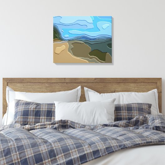 BERGLANDSCHAFT LEINWANDDRUCK (Insitu (Schlafzimmer))