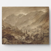 Berglandschaft, Macugnaga, 1845 (Stift & braun Fotoplatte (Vorderseite)