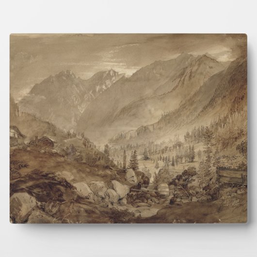 Berglandschaft, Macugnaga, 1845 (Stift & braun Fotoplatte (Vorderseite)