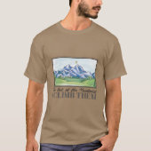 Berglandschaft Malerei T-Shirt (Vorderseite)