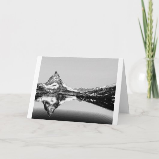 Berglandschaft Matterhorn Feiertagskarte (Vorderseite)