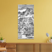Berglandschaft, nach Huang Gongwang 1671 Leinwanddruck (Insitu (Wohnzimmer))