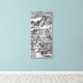 Berglandschaft, nach Huang Gongwang 1671 Leinwanddruck (Insitu (Holzboden))