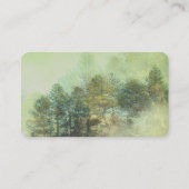 Berglandschaft Natur Foto Art Pinienwald Nebel Visitenkarte (Rückseite)