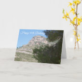Berglandschaft Personalisiert 90. Geburtstag Karte (Gelbe Blume)