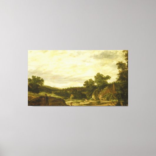 Berglandschaft, Pieter Stalpaert, 1635 Leinwanddruck (Vorderseite)