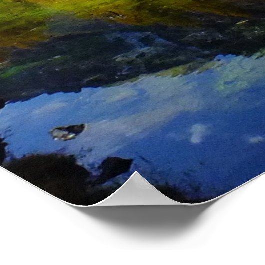 Berglandschaft Poster (Ecke)