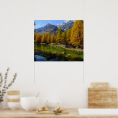 Berglandschaft Poster (Küche)