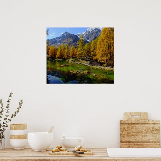 Berglandschaft Poster (Küche)