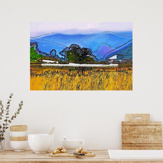 BERGLANDSCHAFT POSTER (Küche)