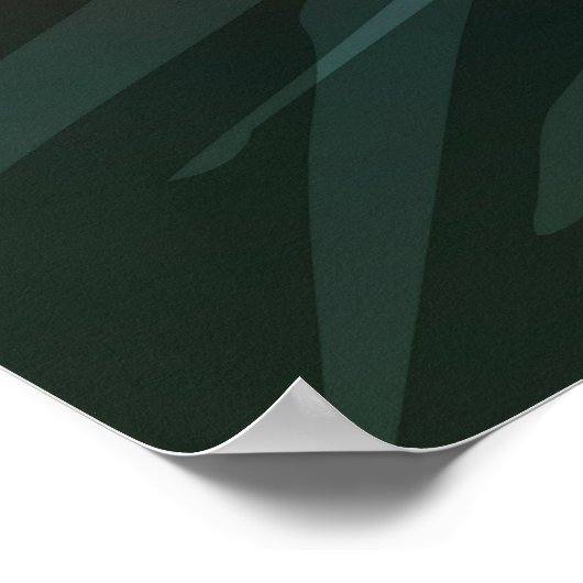 Berglandschaft Poster (Ecke)