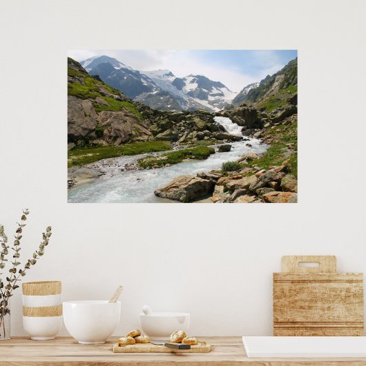 Berglandschaft Poster (Küche)