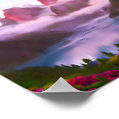 Berglandschaft Poster (Ecke)