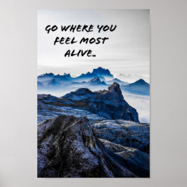 Berglandschaft Poster