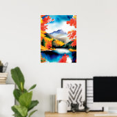Berglandschaft Poster (Heimbüro)