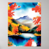 Berglandschaft Poster (Vorne)
