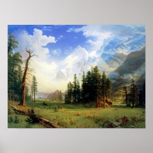 Berglandschaft Poster (Vorne)
