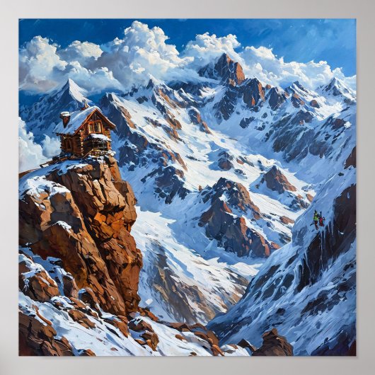 Berglandschaft Poster (Vorne)