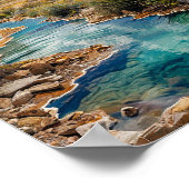 Berglandschaft Poster (Ecke)