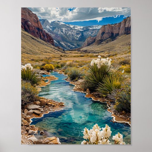 Berglandschaft Poster (Vorne)