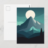 Berglandschaft Postkarte (Vorne/Hinten)