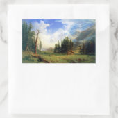 Berglandschaft Rechteckiger Aufkleber (Tasche)