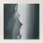 Berglandschaft schwarz-weiß puzzle (Horizontal)