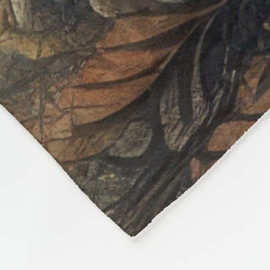 Berglandschaft-Szene Blau Fleecedecke (Ecke)